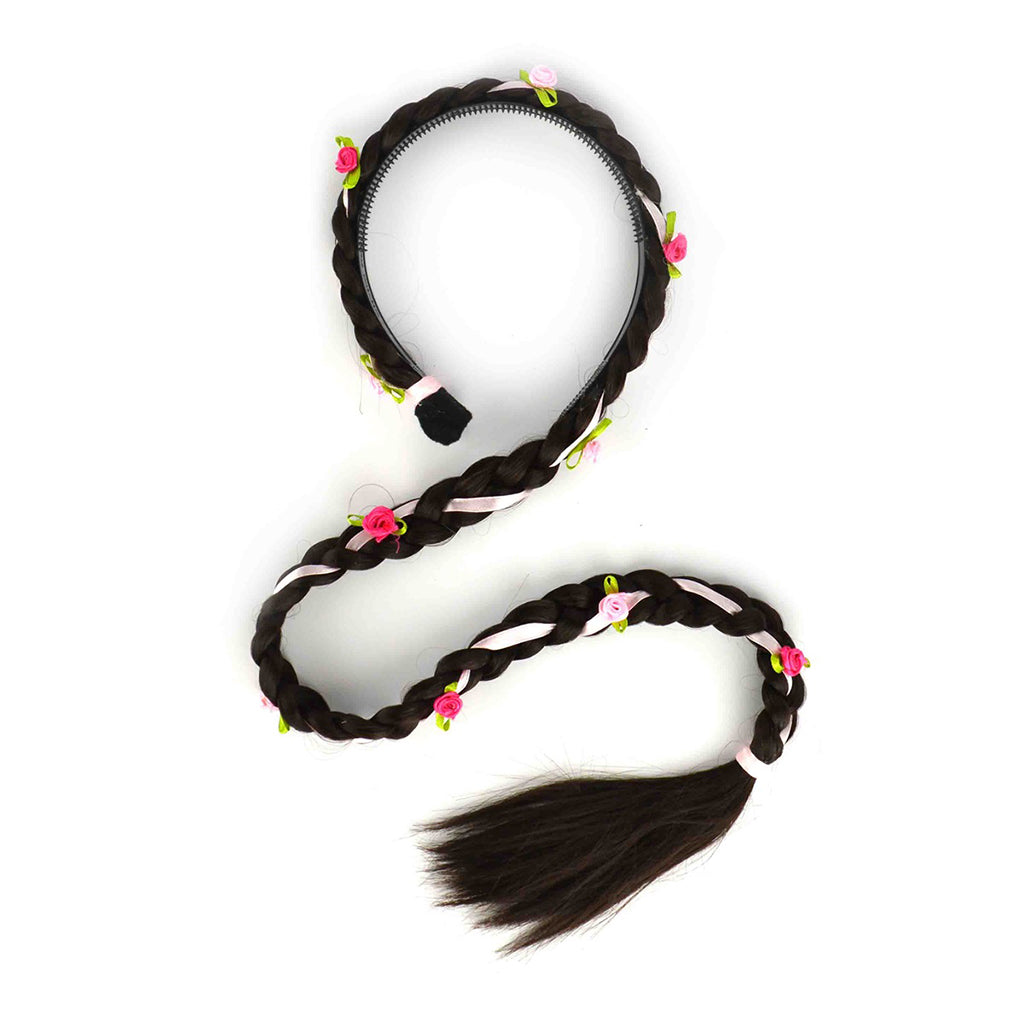 Den goda Fen, Costume Accessory – Rapunzel Braid, 75 cm – Brown