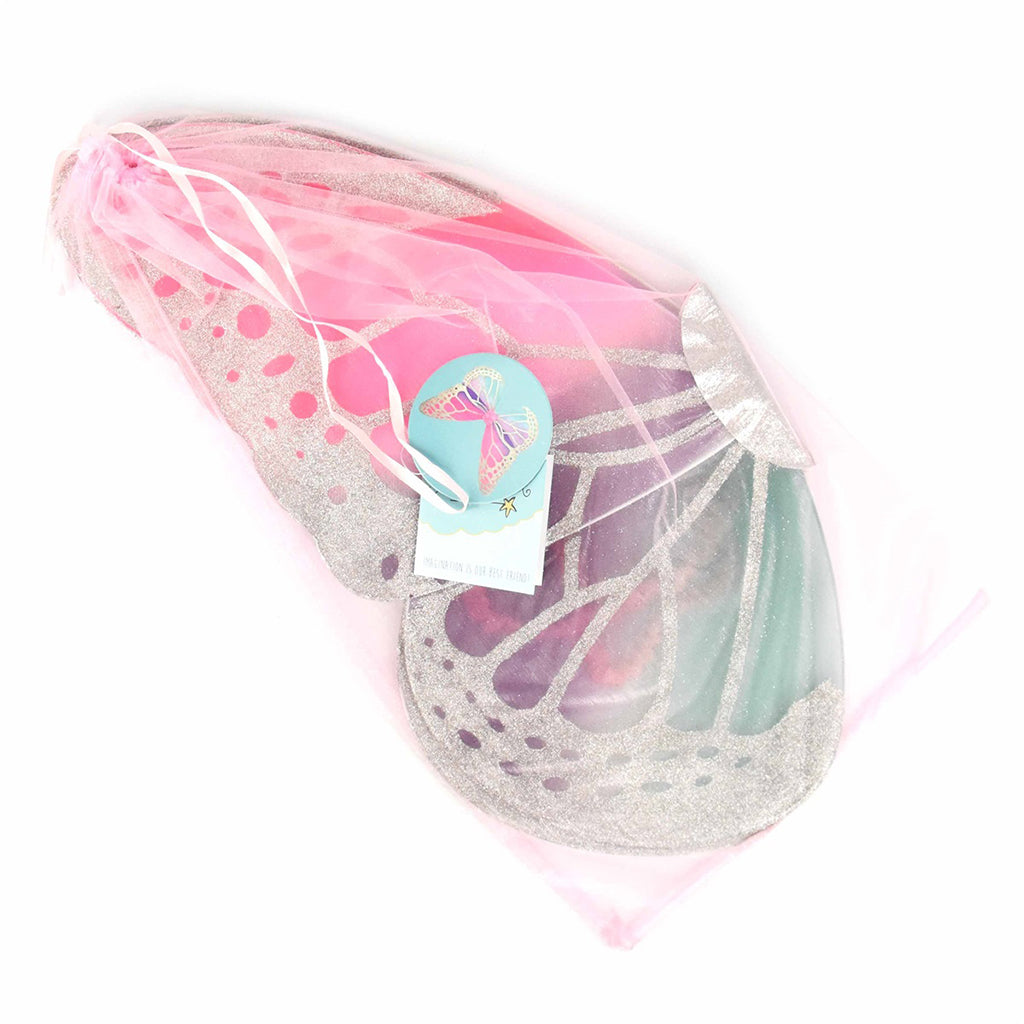 Den goda fen Dress-Up Costume, Butterfly Wings - Megaglitter
