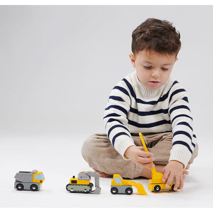 Mentari, Wooden Toy Cars – Work Vehicles