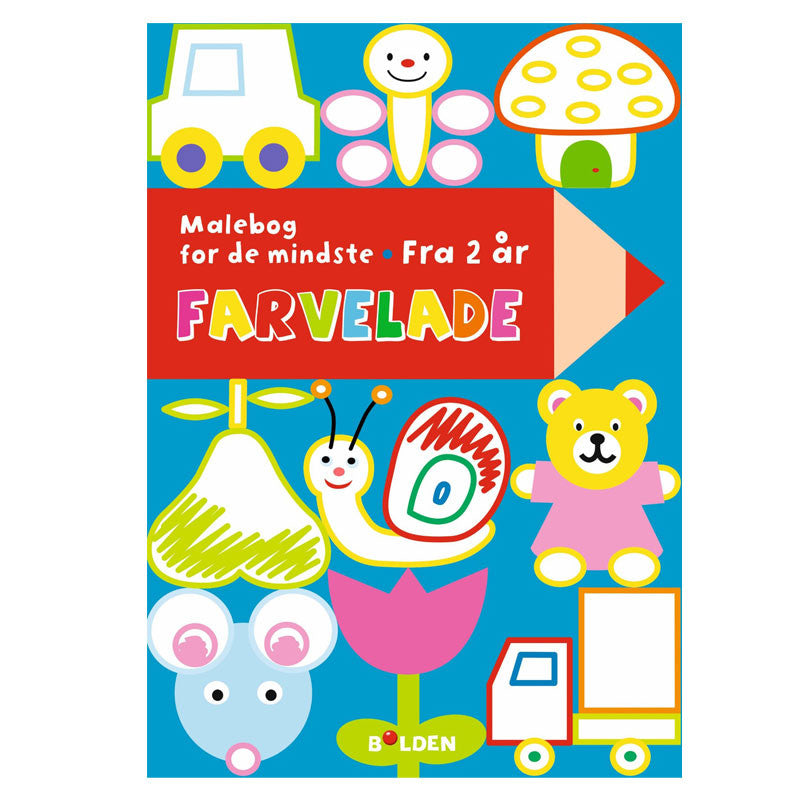 Farvelade, malebog for de mindste - fra 2 år