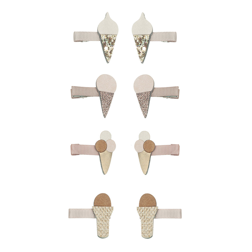 Mimi &amp; Lula, 8 Hair Clips - Mini Ice Cream By The Seaside