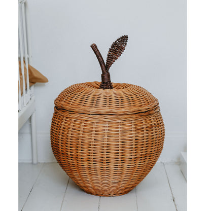 ferm Living Apple Storage, Woven Rattan Basket - Small
