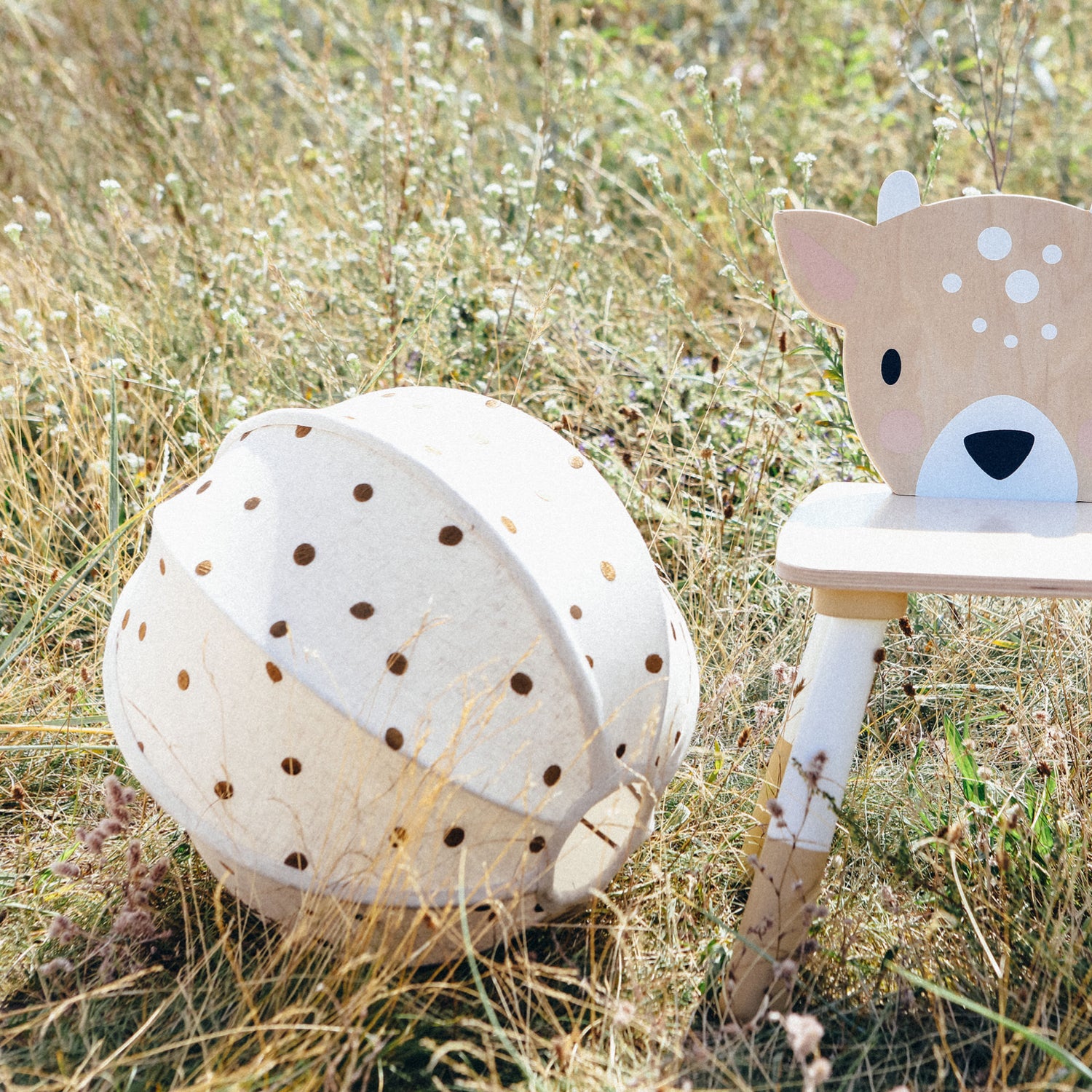 ferm Living Lampshade, Dot Embroidered Textile