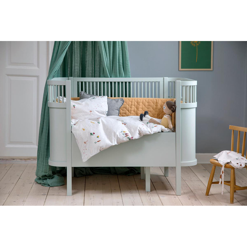 Sebra Bed, Baby and Junior - Mist Green