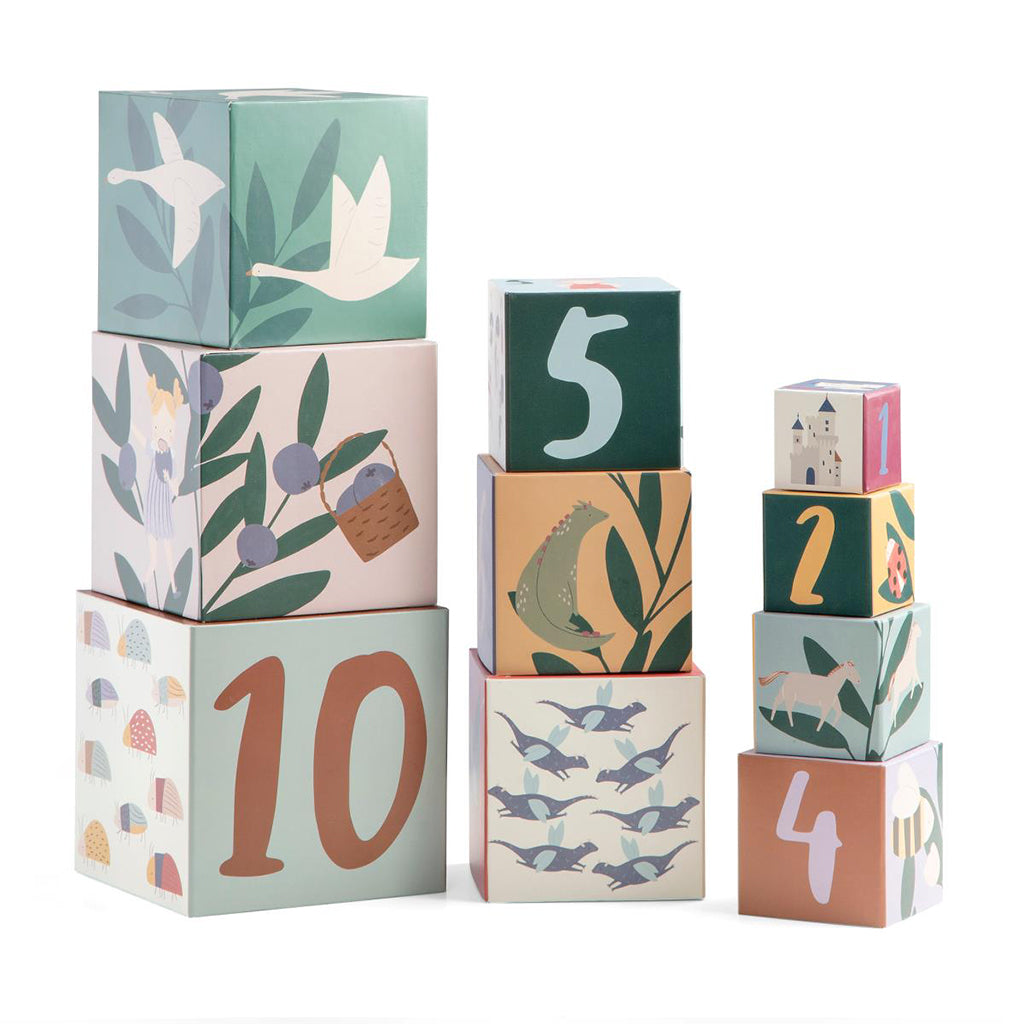Sebra Stacking Blocks, Set of 10 - Pixie/Dragon