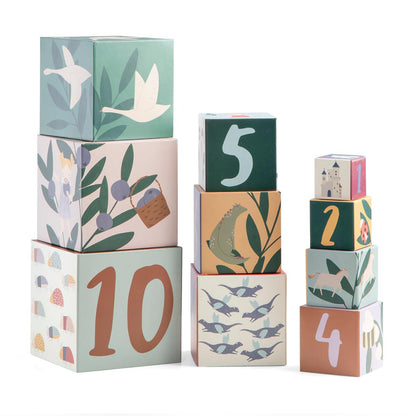 Sebra Stacking Blocks, Set of 10 - Pixie/Dragon