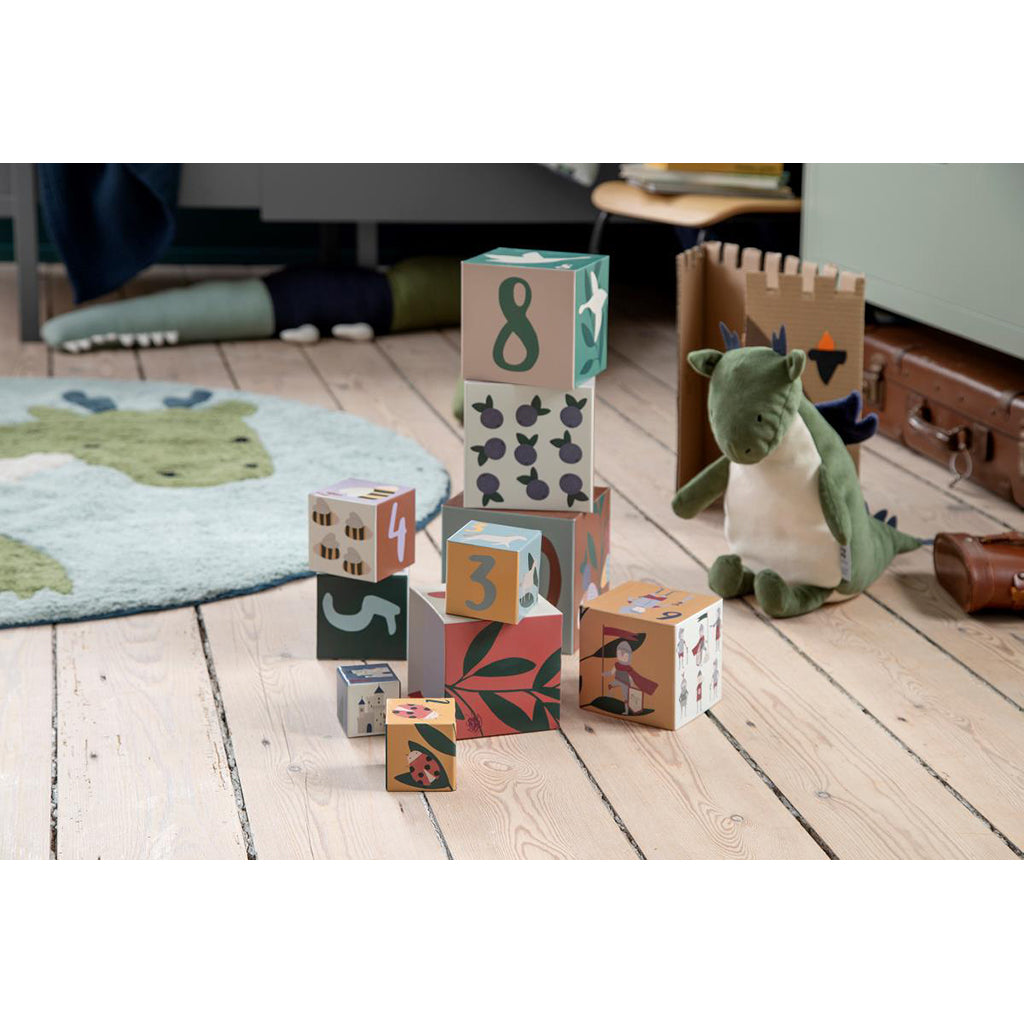 Sebra Stacking Blocks, Set of 10 - Pixie/Dragon