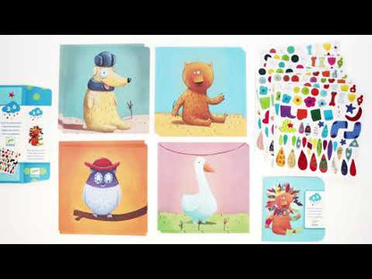 Djeco Creative Sticker Set - Create Animals