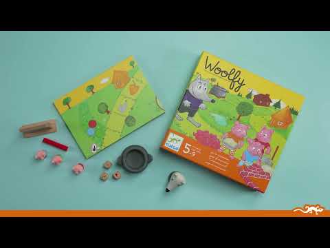 Djeco Woolfy Game, The Wolf and the Three Little Pigs - Award Winner