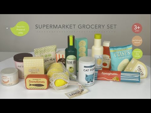 Tender Leaf, Wooden Play Food - Groceries