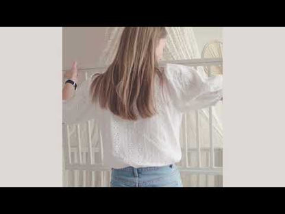 Cam Cam Harlequin Baby Crib, White