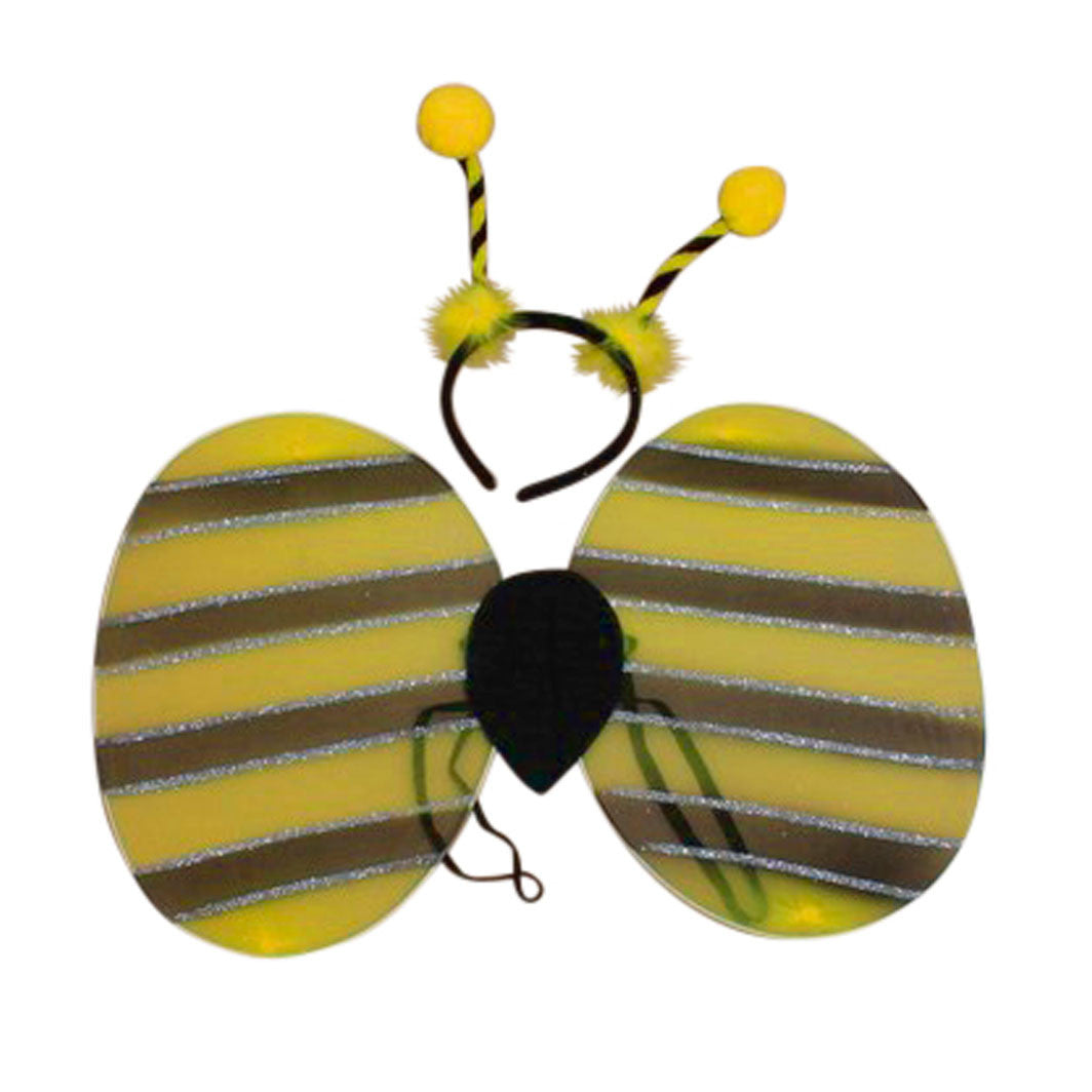 MaMaMeMo Wing Set with Headband, Bumblebee