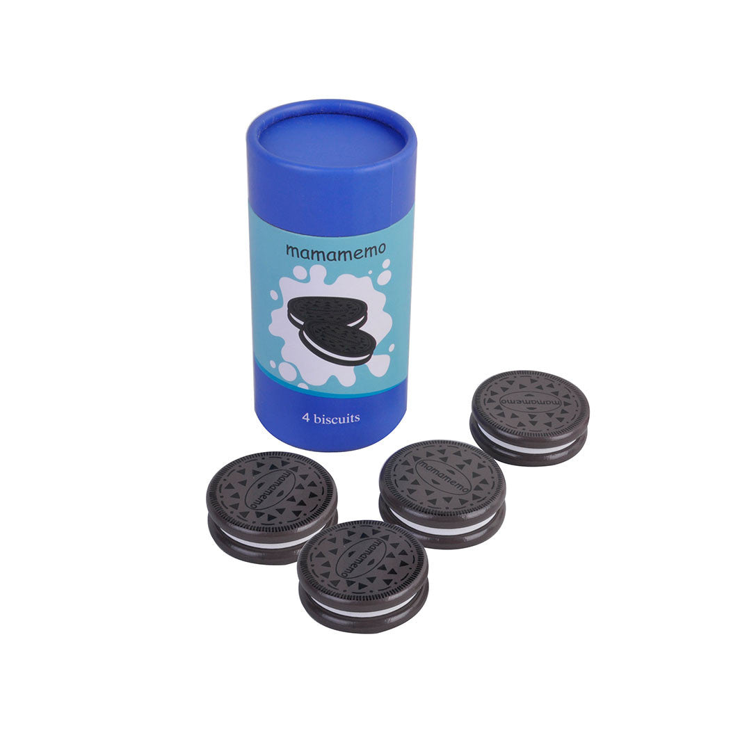 MaMaMeMo Wooden Play Food – Cocoa Biscuits