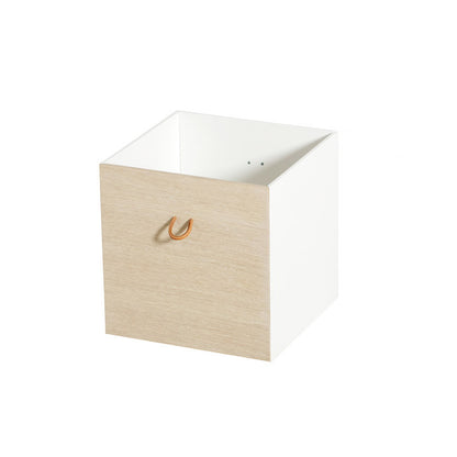Oliver Furniture Wood Boxes, Oak/White - Set of 3