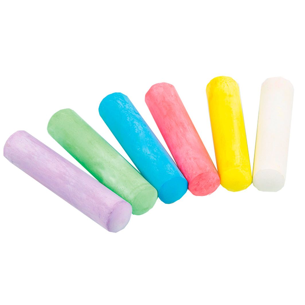 Eberhard Faber Sidewalk Chalk, Set of 6.