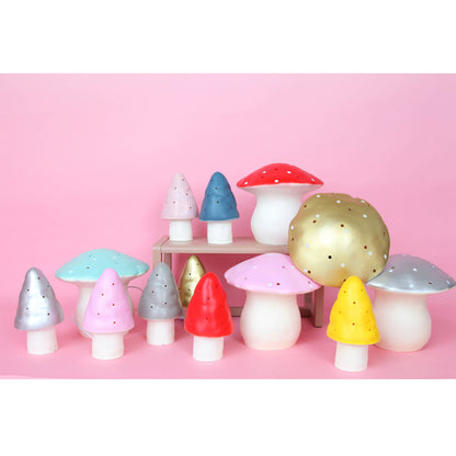 Mushroom Lamp, Medium Toadstool - Red