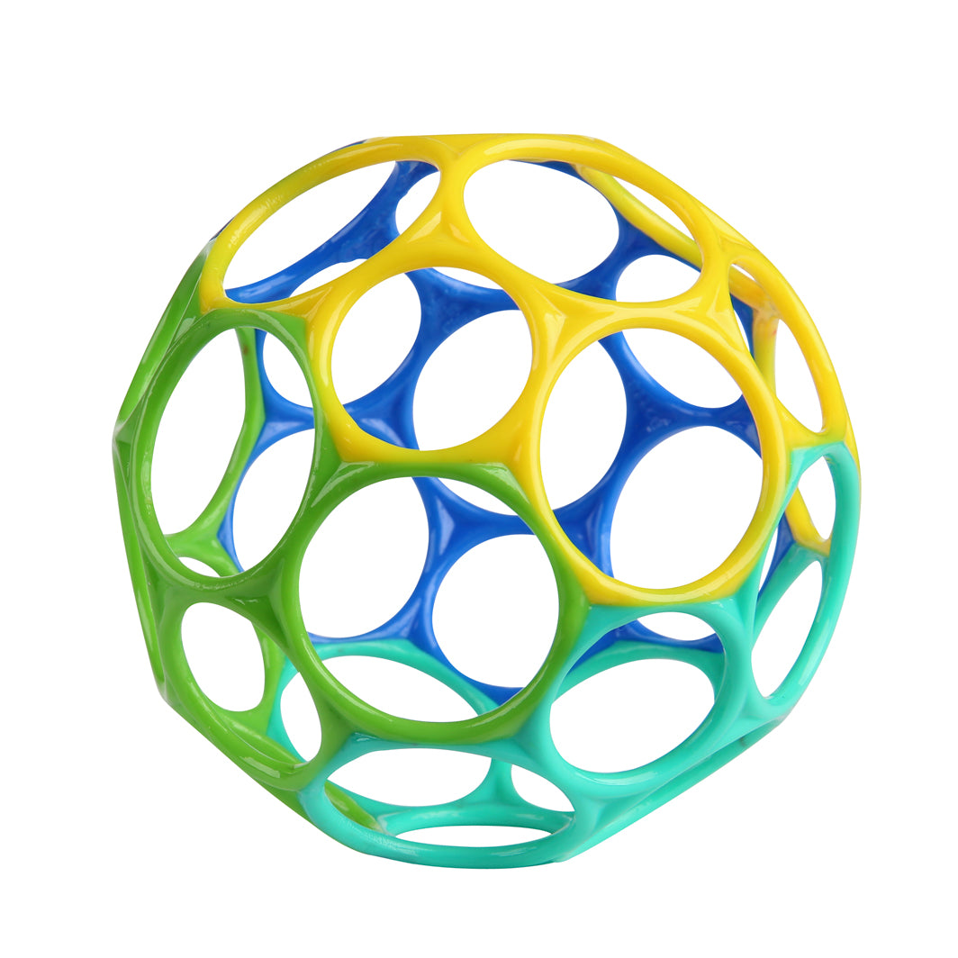 Oball Classic, Motorikbold - blå/grøn. Baby legetøj