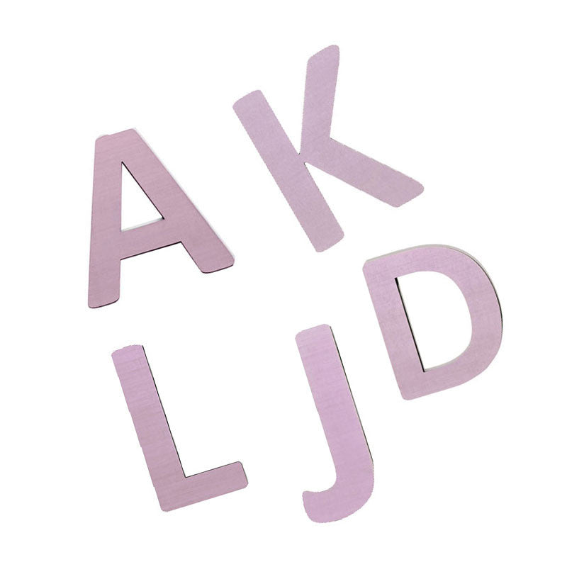 Wooden Letters A - Å - Pastel Girl - Discontinued Product