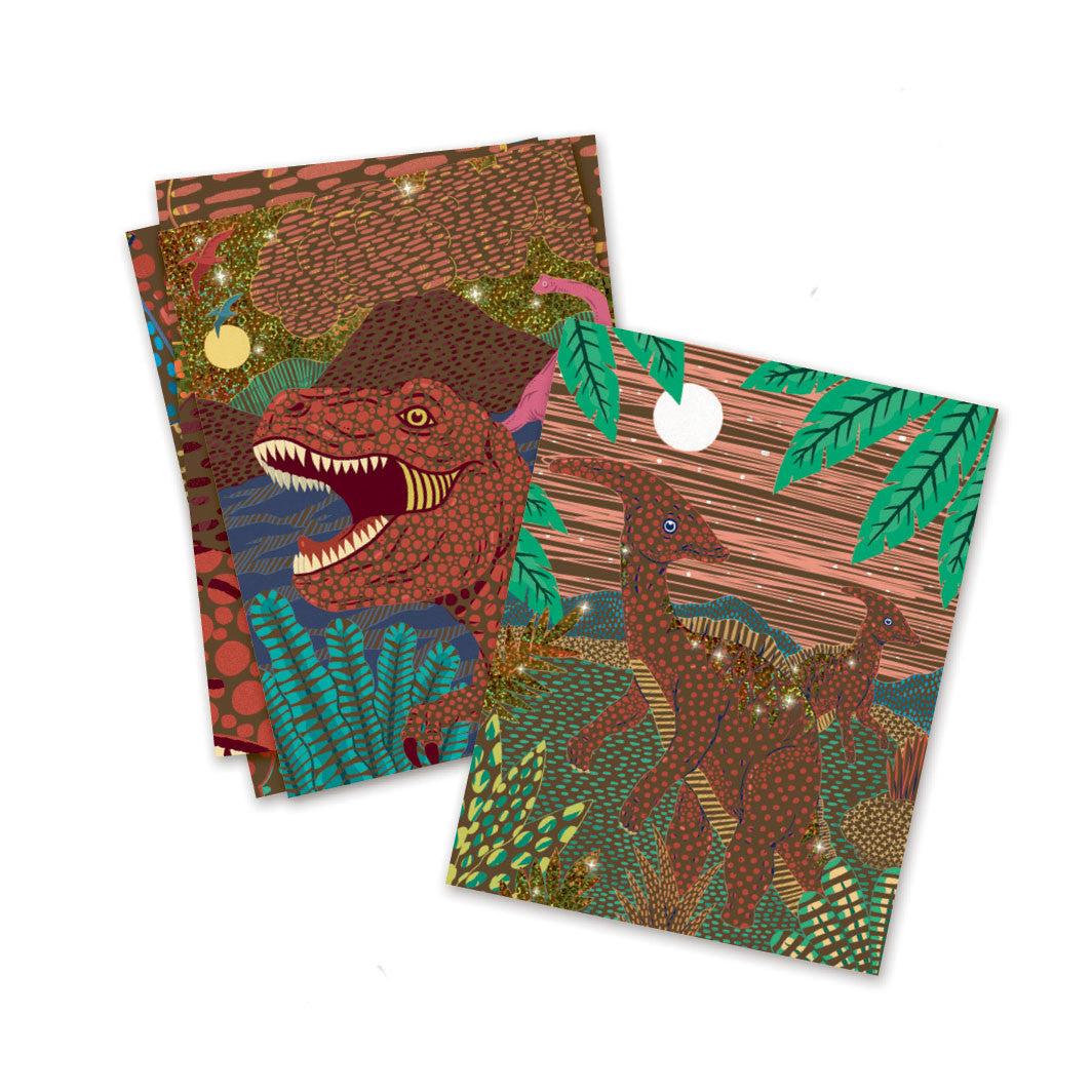 Djeco Scratch Art Cards, Dino