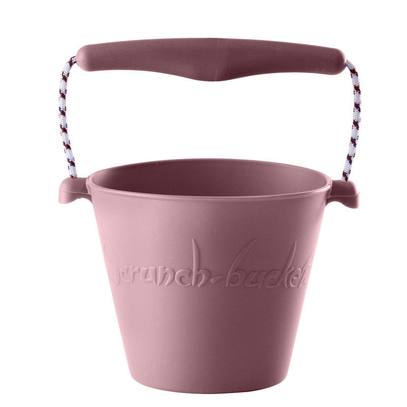 Scrunch Bucket, Soft Collapsible Pail - Dusty Rose