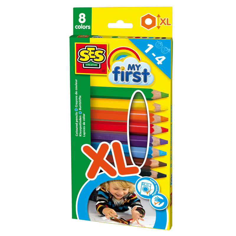 SES Creative Color Pencils, My First Color Pencils - Set of 8