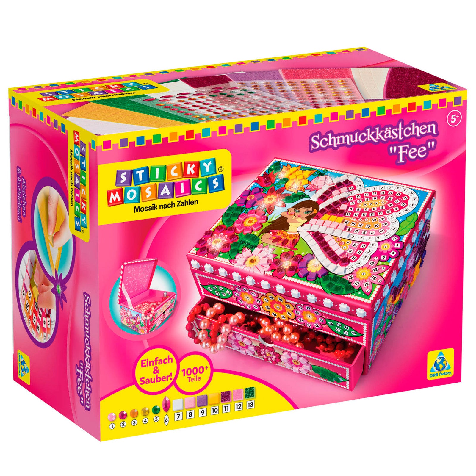 Sticky Mosaics Jewelry Box - Fairy