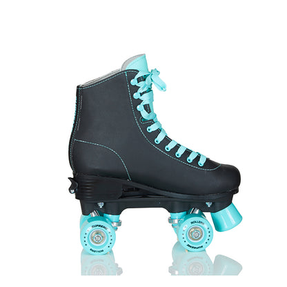 Supreme Rollers, Side-by-Side Roller Skates, Del Rey Black – Sizes 31–42