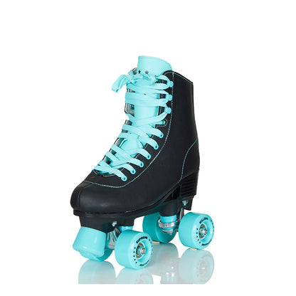 Supreme Rollers, Side-by-Side Roller Skates, Del Rey Black – Sizes 31–42