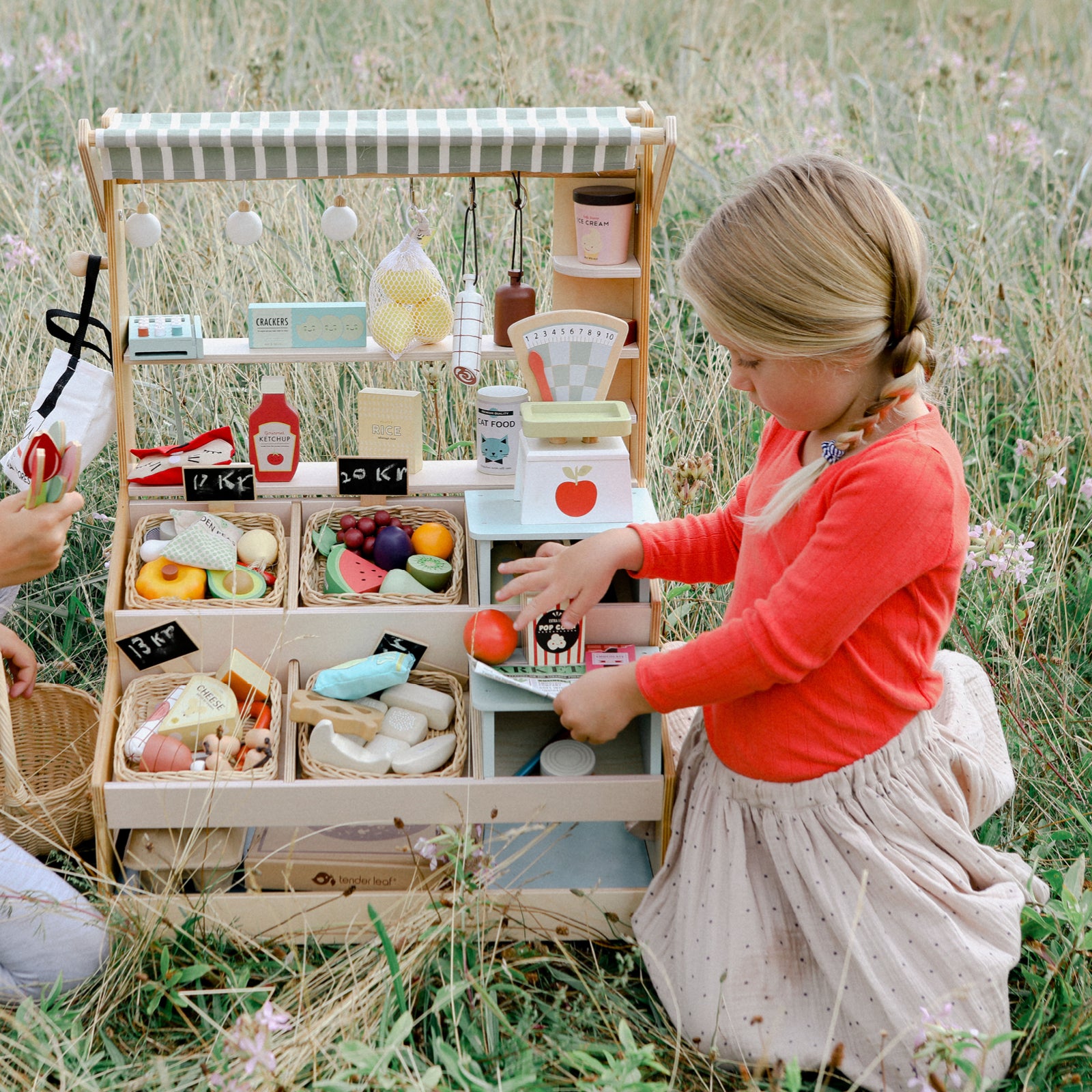 Tender Leaf Wooden Market Stall