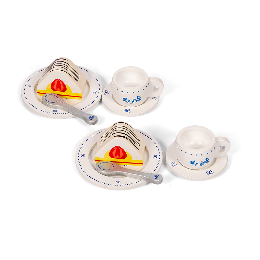 Mamamemo Wooden Play Food, Afternoon Tea Set - Royal