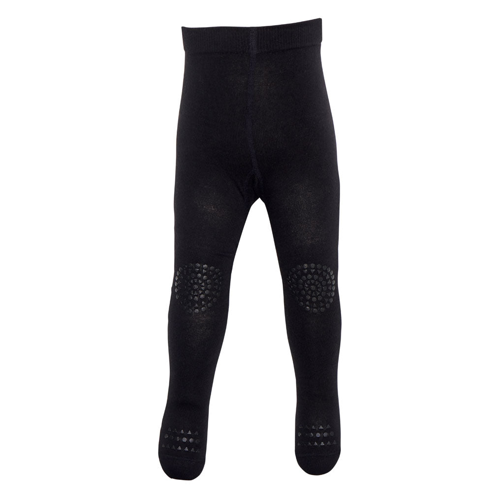 GoBabyGo kravlestrømpebuks m. gummidutter, sort