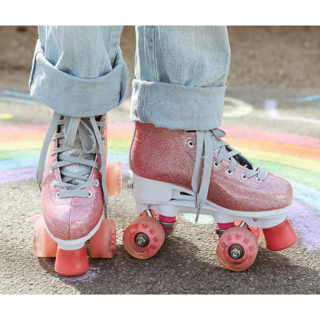 Supreme Rollers, Side-by-Side Roller Skates, Del Rey Pink – EU Sizes 31–42