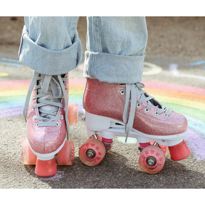 Supreme Rollers, Side-by-Side Roller Skates, Del Rey Pink – EU Sizes 31–42