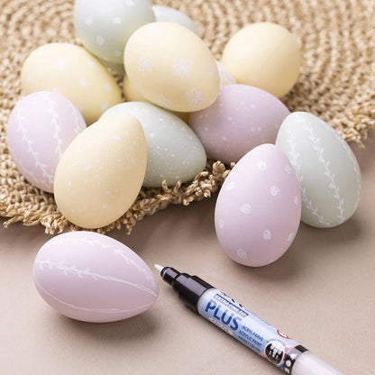 Decorative Eggs Set of 12 in Pastel Colors