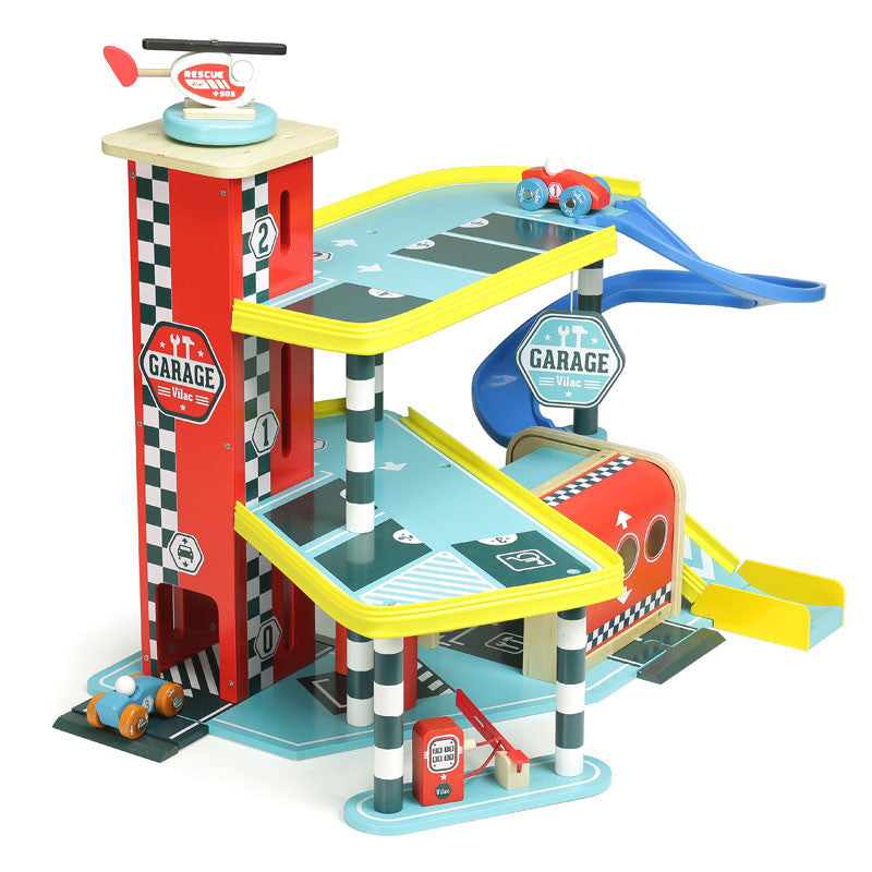 Vilac Wooden City Car Garage, Large