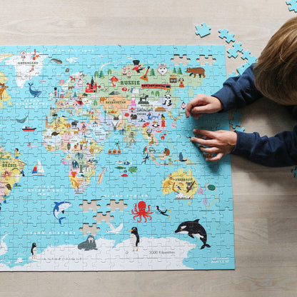 Vilac Puzzle, World - 500 Pieces